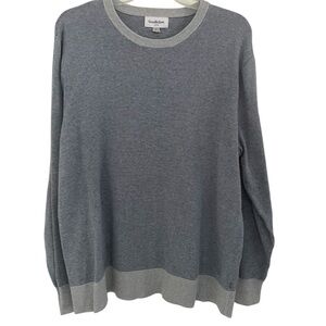 Goodfellow & Co Men's Gray & Blue Long Sleeve Sweater